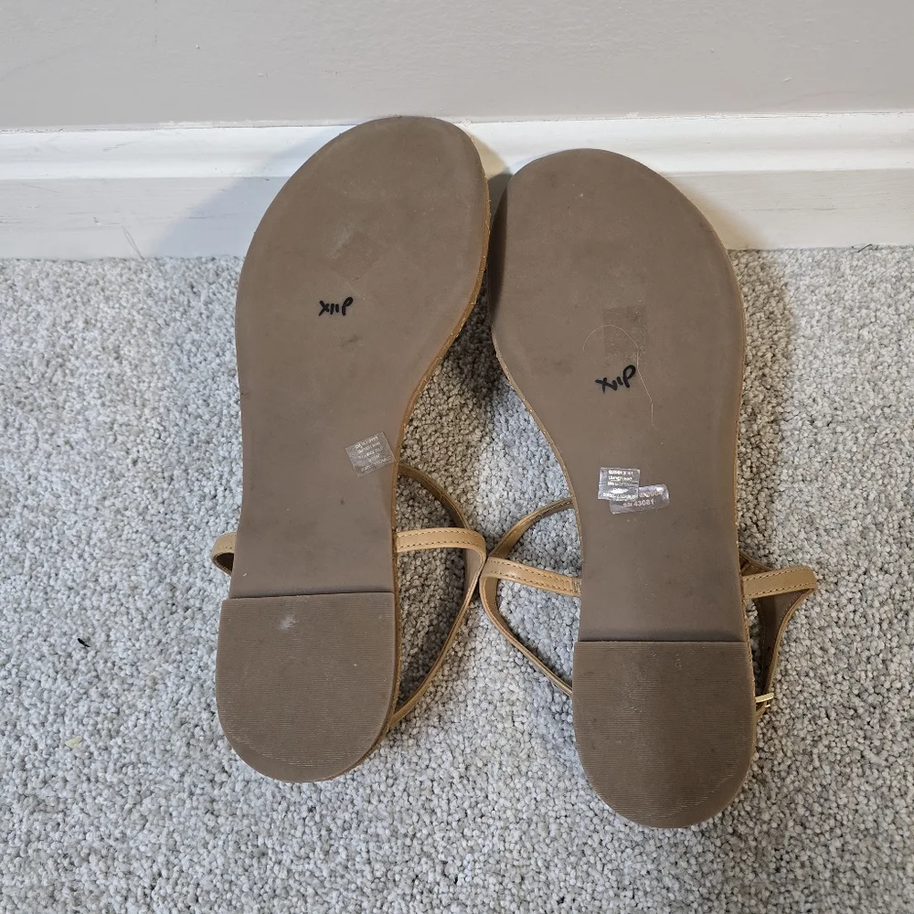 Tory Burch Marion Quilted Leather‎ Thong Toe Sandal Sz 9.5